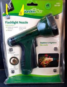 lot 99 image: Garden Plus 76811 Flashlight Nozzle Water Hose Sprayer - NIP
