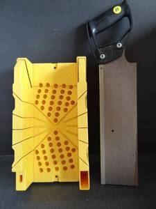 lot 110 image: STANLEY MITRE SAW AND ANGLE CUTTING BLOCK