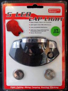 lot 112 image: CAP LIGHT - 5 LED BRIGHT