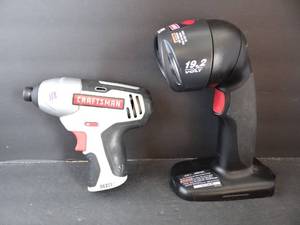 lot 118 image: CRAFTSMAN LOT - NEXTEC 14 IMPACT DRIVER & 19.2V WORKLIGHT