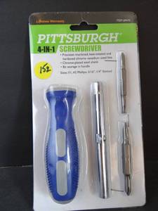 lot 152 image: PITTSBURGH 4 IN 1 SCREWDRIVER SET
