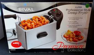 lot 160 image: RIVAL 3 LITER PROFESSIONAL DEEP FRYER WITH SURE RELEASE CORD - PREMIERE COLLECTION