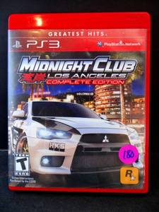 lot 180 image: Midnight Club Los Angeles Complete Edition (Sony Playstation 3, 2009) w Case & Manual
