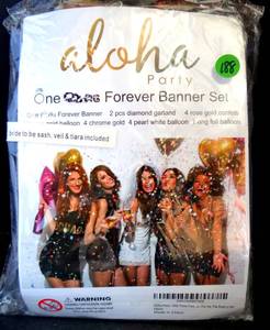 lot 188 image: BACHLERETTE  PARTY BAG - BRIDE TO BE SASH, VEIL, & TIERA  MORE - NIB