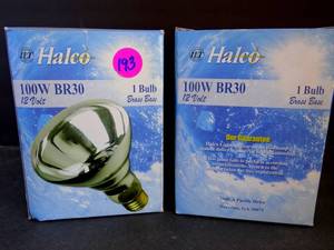 lot 193 image: HALCO 14026 BR30CL10012V POOL LAMP - NEW (X2)