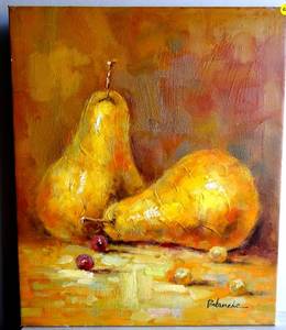 lot 212 image: ORIGINAL OIL PAINTING HAND SIGNED BY BLANCHE - PAIR OF PAIRS - MEASURES 20 X 24