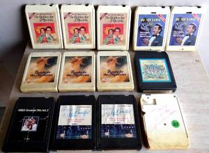 lot 218 image: VINTAGE COLLECTION OF 8 TRACK TAPES AS SHOWN