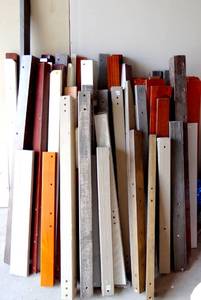 lot 228 image: VERY LARGE ASSORTMENT OF HARDWOOD LUNBER AS SHOWN