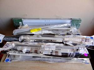 lot 252 image: ASSORTMENT OF CURTAIN ROD ACCESSORIES AS SHOWN