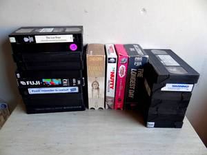 lot 255 image: ASSORTMENT OF VHS TAPES AS SHOWN
