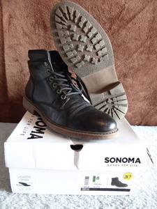 lot 287 image: Sonoma Vitalize by Ortholite Mens Arches Black Boots Size 8 - excellent condition