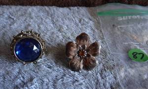 lot 87 image: LOT OF 2 LARGE VINTAGE BANGLE RINGS