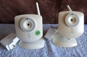 lot 102 image: ADT Indoor Security Camera #RC8021W-ADT W Power Cord (X2)