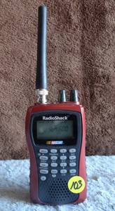 lot 103 image: RADIO SHACK PRO-84 200 CHANNEL NASCAR RACING SCANNER  - WORKING