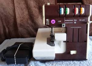 lot 110 image: PFAFF SEWING HOBBYLOCK 794 CALANDA