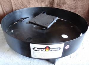 lot 131 image: PORTA FIRW II - PORTABLE GAS BURNING FIRE PIT
