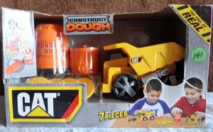 lot 141 image: Toy State CAT Caterpillar Construct Dough Premium Dump Truck Vehicle