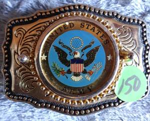 lot 150 image: UNITED STATES ARMY BELT BUCKLE