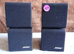 lot 167 image: Bose Redline Swiveling Double Cube Speakers