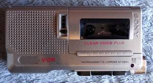 lot 182 image: Vintage SONY Clear Voice Plus M-560V VOR Microcassette Recorder
