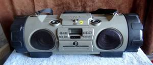 lot 184 image: JVC Boombox CDCassetteRadio RV-NB10B Deep Bass w Strap