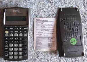 lot 210 image: Texas Instruments BA II Plus BA2 Financial Business Calculator & Lid