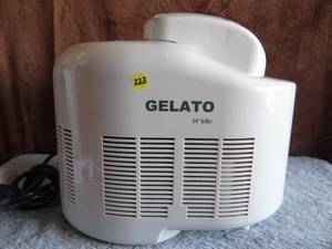 lot 223 image: Gelato By Lello 1 Quart Frozen Dessert  Ice Cream Maker