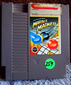 lot 259 image: Marble Madness (Nintendo NES, 1989) Authentic Tested Works