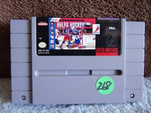 lot 268 image: NHLPA HOCKEY 93, SUPER NINTENDO SNES VIDEO GAME ORIGINAL CARTRIDGE - WORKS
