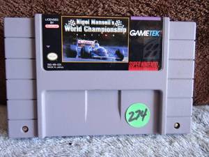 lot 274 image: Nigel Mansells World Championship Racing (Super Nintendo Entertainment System)