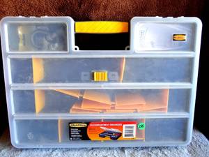 lot 286 image: WORKFORCE 25 COMPARTMENT STORAGE BOX - GREAT CONDITION