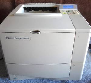 lot 296 image: HP LaserJet 4050N Workgroup Laser Printer - $$$
