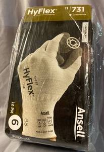 lot 49 image: Ansell Hyflex 11-731 Gloves Ultra lightweight glove with enhanced comfort and durability. Intercept Cut Resistance