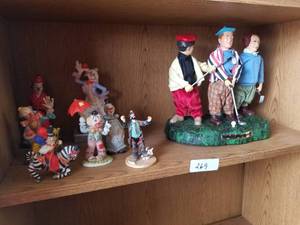 lot 269 image: Shelf Lot - Clowns