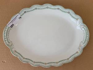 lot 78 image: VINTAGE THE MALVERN JOHNSON BROTHERS ENGLAND OVAL SERVING PLATTER AS SHOWN.