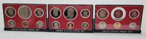 lot 103 image: LOT OF 3 UNCIRCULATED UNITED STATES PROOF COIN SETS WITH ACRYLIC DISPLAYS IN ORIGINAL PACKAGES AS SHOWN. (1) 1977, (1) 1978, AND (1) 1979. (YOUR BID X 3)
