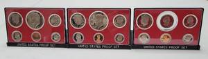 lot 105 image: LOT OF 3 UNCIRCULATED UNITED STATES PROOF COIN SETS WITH ACRYLIC DISPLAYS IN ORIGINAL PACKAGES AS SHOWN. (1) 1977, (1) 1978, AND (1) 1979. (YOUR BID X 3)