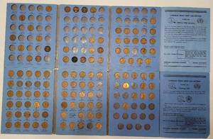 lot 106 image: COLLECTION OF LINCOLN HEAD CENTS IN HOLDERS AS SHOWN.