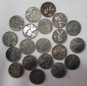 lot 110 image: LOT OF 1940S CENTS  PENNIES AS SHOWN.