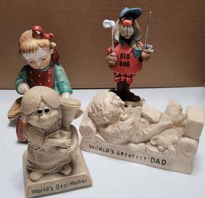 lot 120 image: DECORATIVE FIGURES AS SHOWN.