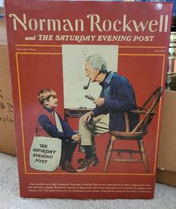 lot 137 image: VINTAGE 1976 NORMAN ROCKWELL AND THE SATURDAY EVENING POST THE LATER YEARS BOOK BY DR. DONALD R. STOLTZ AND MARSHALL L. STOLTZ.
