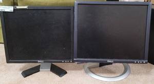 lot 155 image: LOT OF 2 COMPUTER MONITORS AS SHOWN.