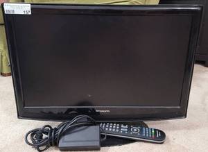 lot 157 image: SKYWORTH 22 LCD HDTV  DVD PLAYER MODEL SLC-2269A-3C WITH POWER CORD AND REMOTE AS SHOWN.