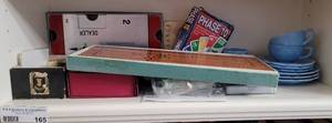 lot 165 image: GAMES, DOMINOES, AND MORE AS SHOWN.