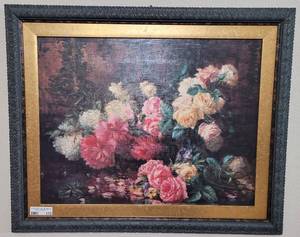 lot 172 image: FRAMED PRINT AS SHOWN. Approx. 32.5 w x 23 h with frame.