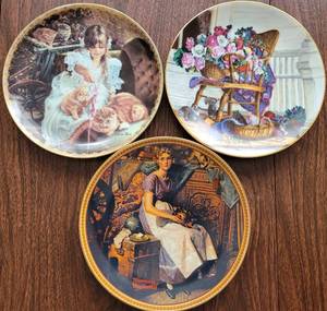 lot 191 image: LOT OF 3 COLLECTIBLE PLATES AS SHOWN. (YOUR BID X 3)