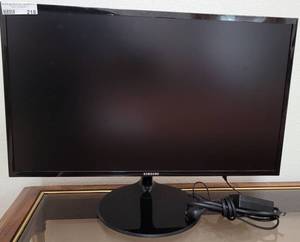 lot 218 image: SAMSUNG LS27F352FHNXZA 27 1080 LED HD MONITOR IN GLOSS BLACK AS SHOWN.