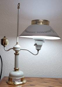 lot 232 image: OFFICE LAMP IN STYLE SHOWN.