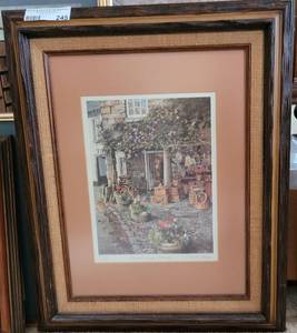 lot 245 image: FRAMED JUDY BOYES PRINT WITH COA AS SHOWN.