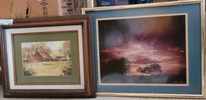 lot 247 image: LOT OF 2 FRAMED PRINTS AS SHOWN. (YOUR BID X 2)